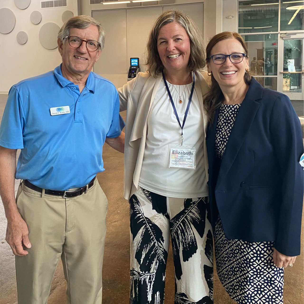 David F. Keeley, Liz Duda, and Erika Bell at the State of Economic Health event hosted by the York County Regional Chamber of Commerce.