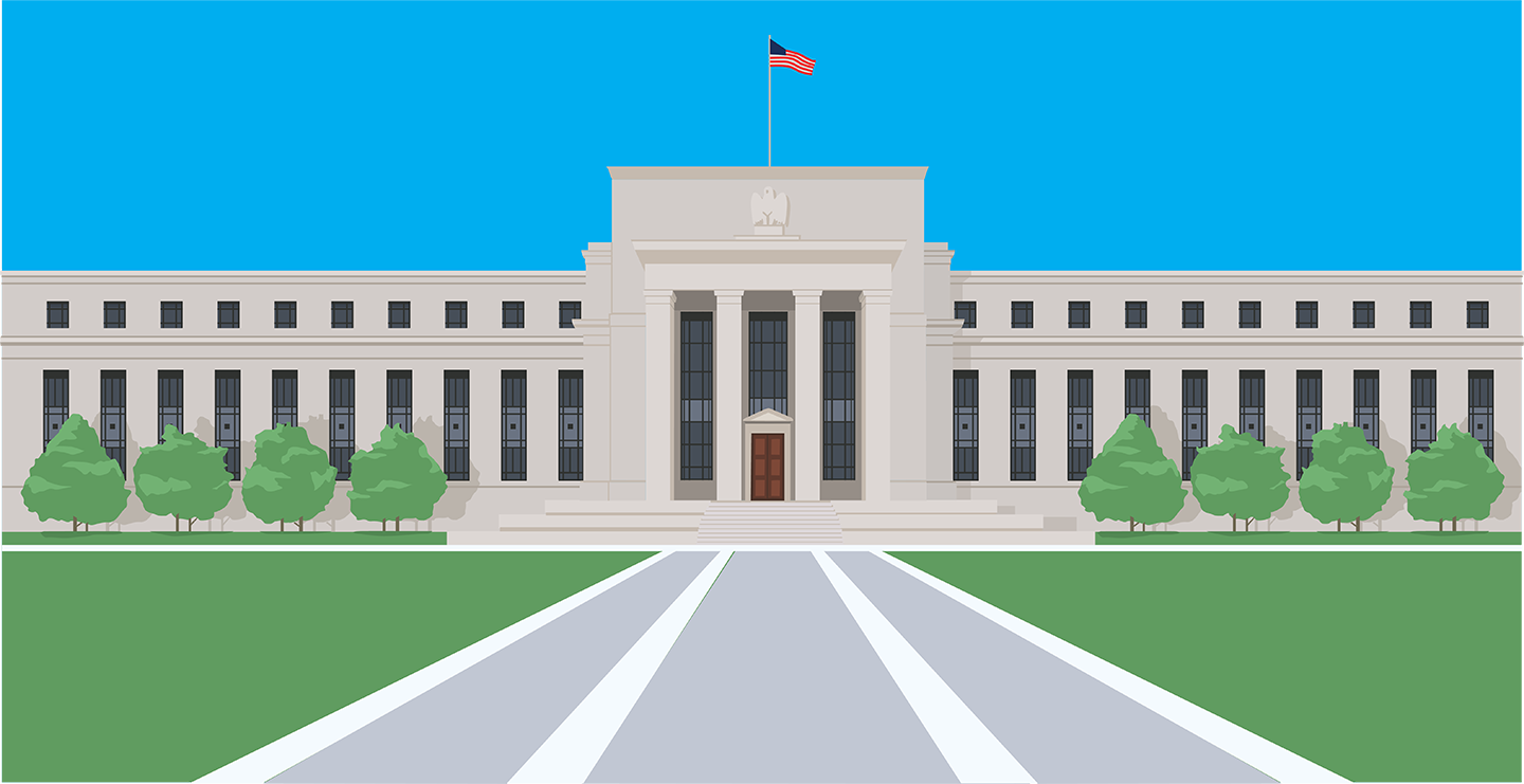 Federal Reserve Board of Governors building illustration