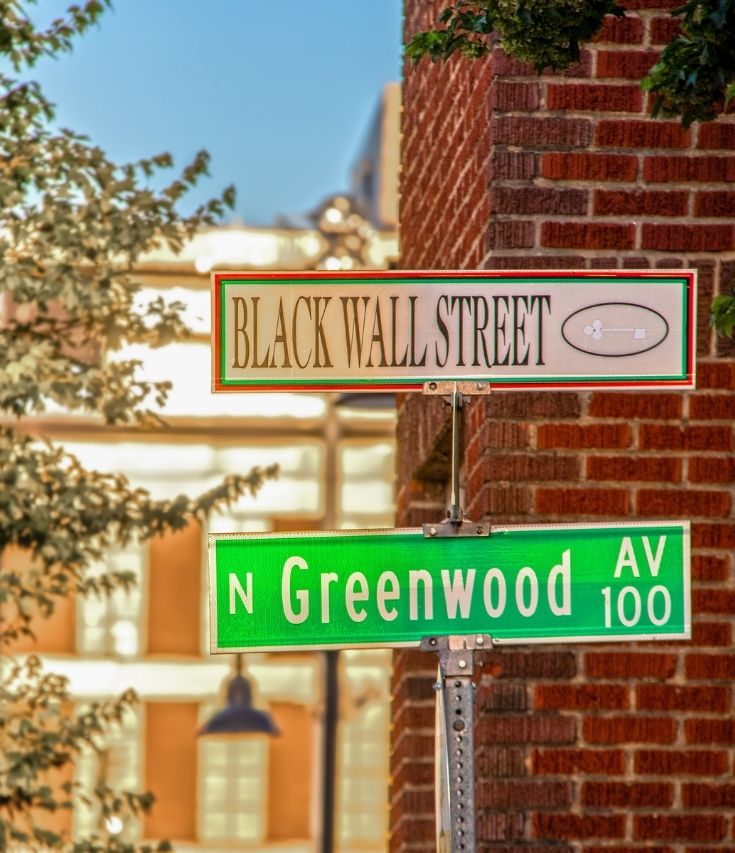 Black Wall Street sign