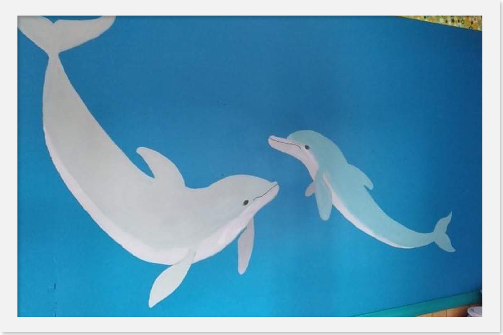 Dolphin mural at C's Daycare