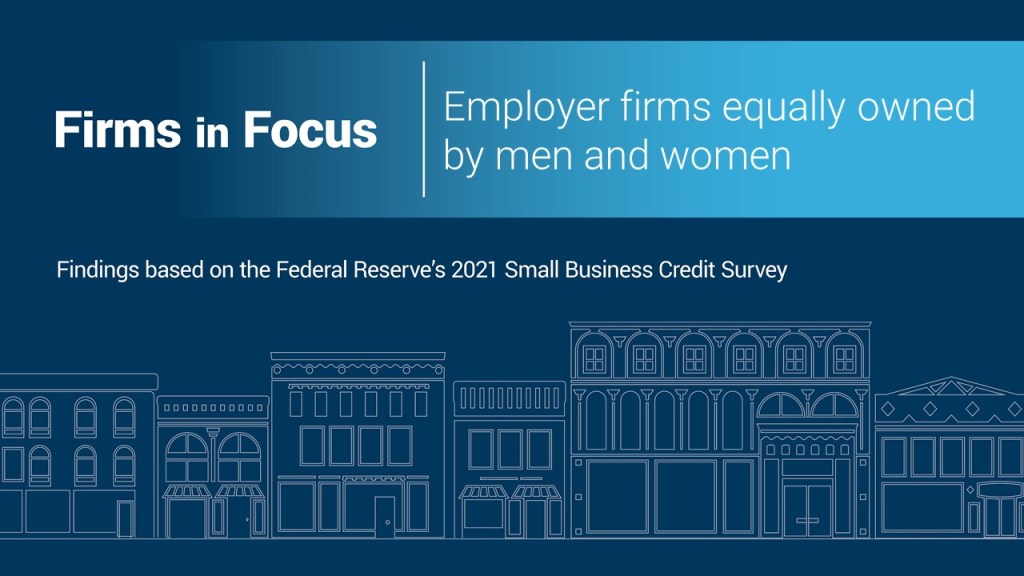 Firms in Focus: Employer firms equally owned by men and women