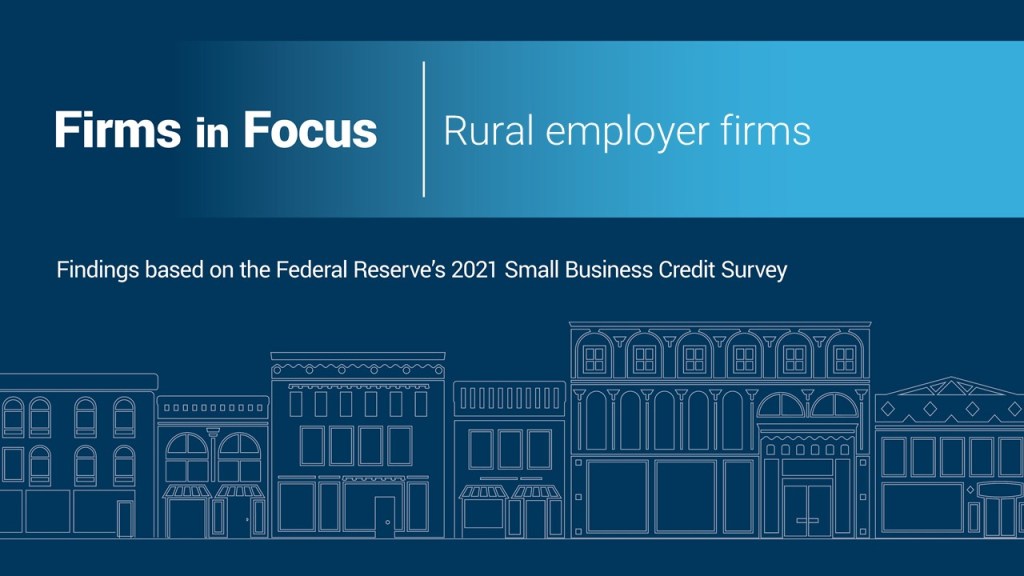 SBCS Firms In Focus: Rural employer firms