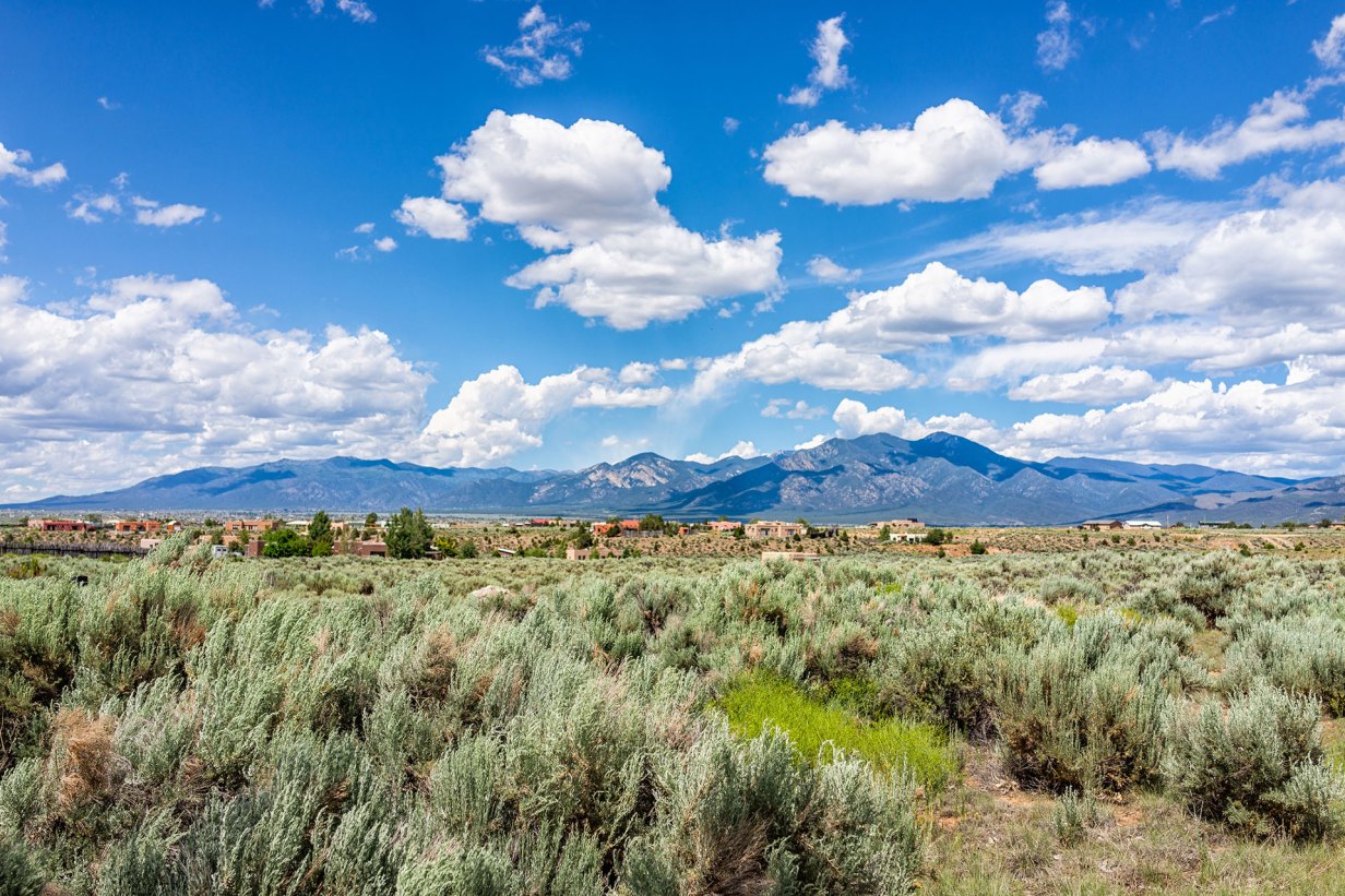 Rural Native Town at foothills of mountain range