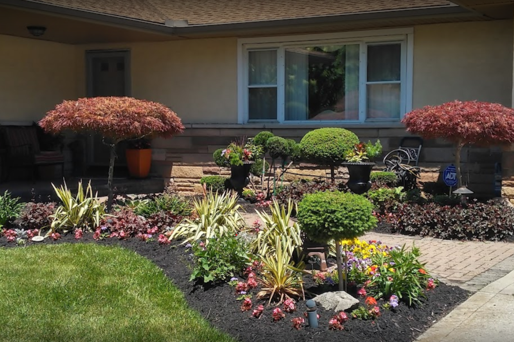 Landscape work in Columbus, Ohio by Charles Usher's business.