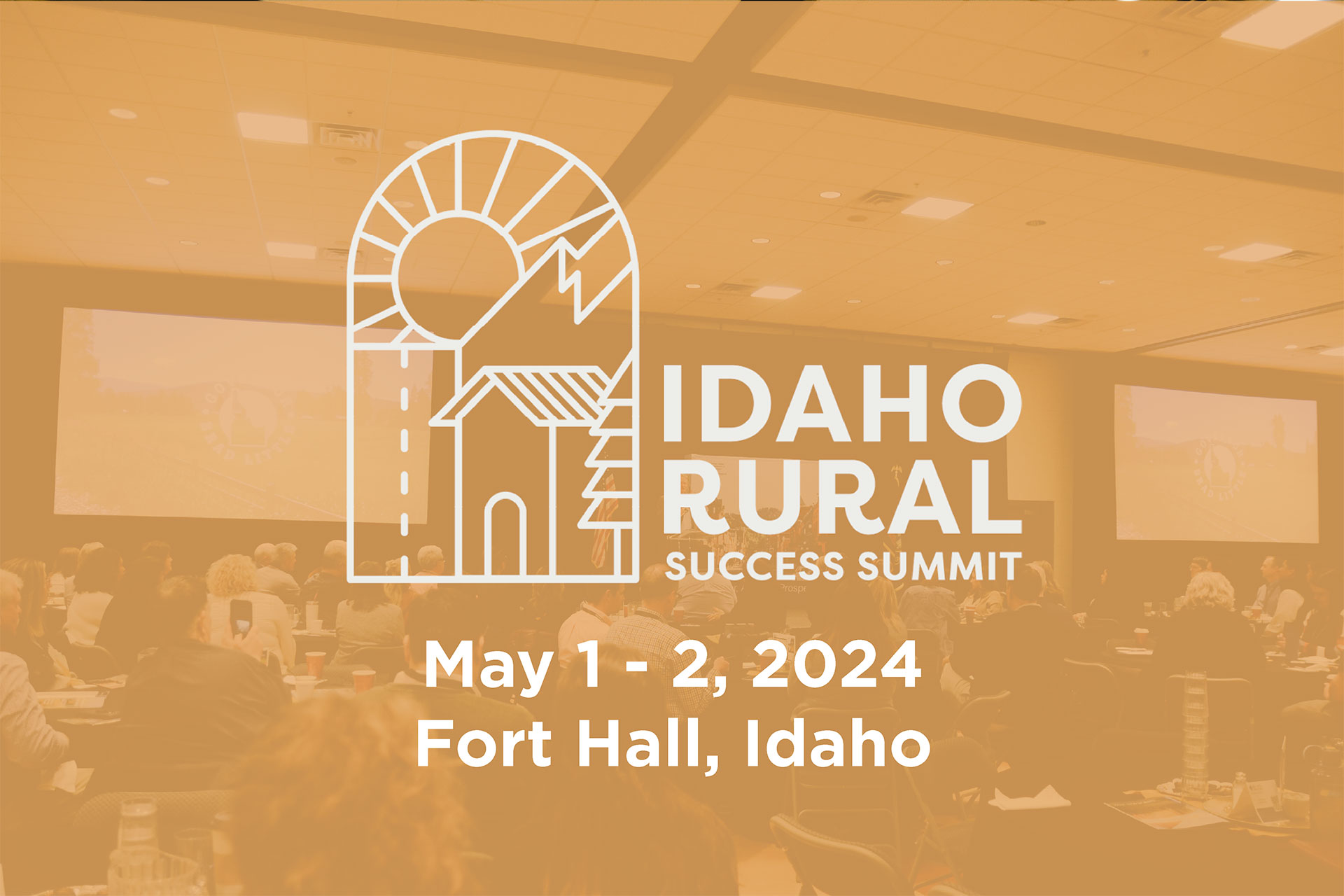 Group of people attending a previous Idaho Rural Success Summit