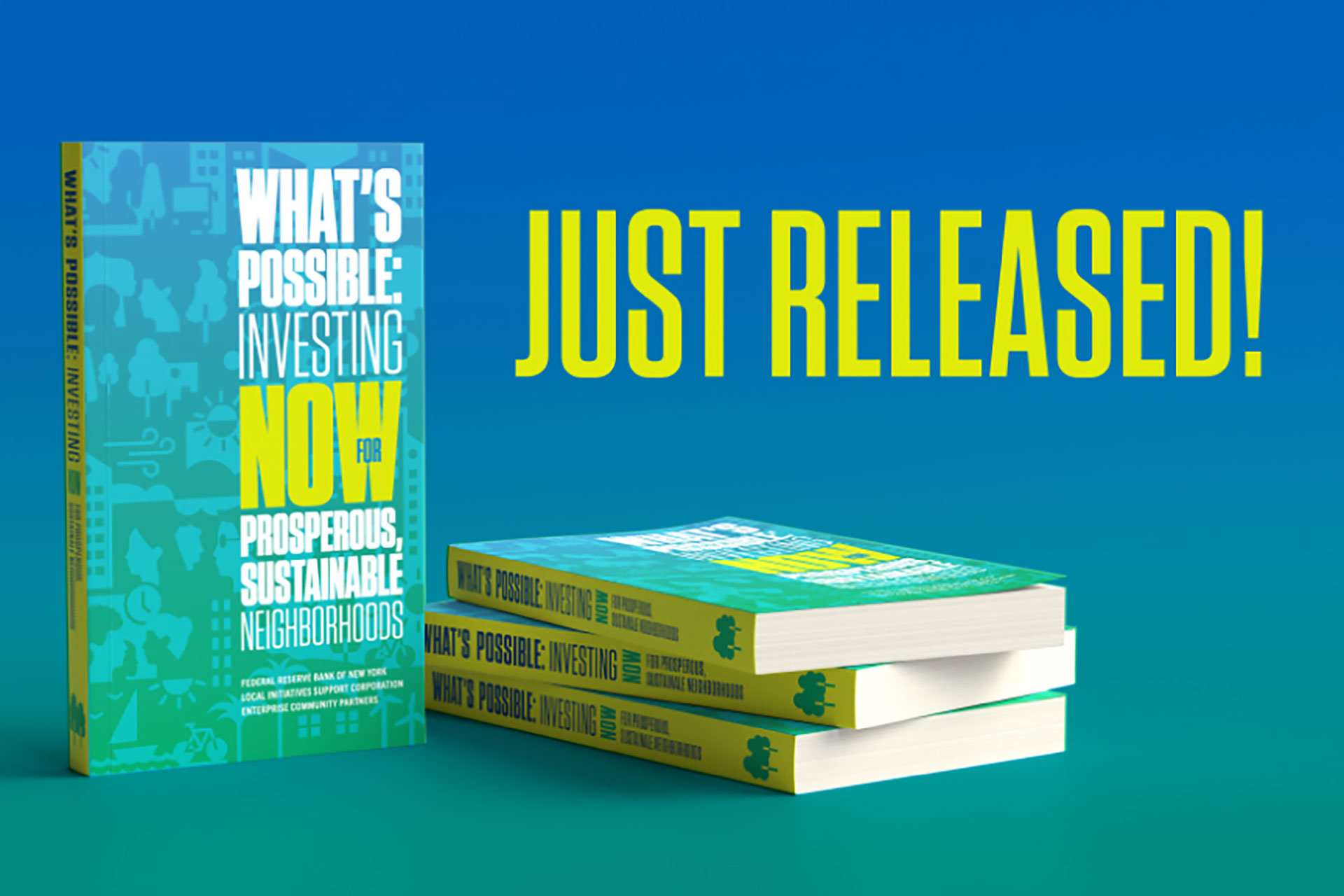 Book cover of the just released What's Possible: Investing Now for Prosperous, Sustainable, Neighborhoods