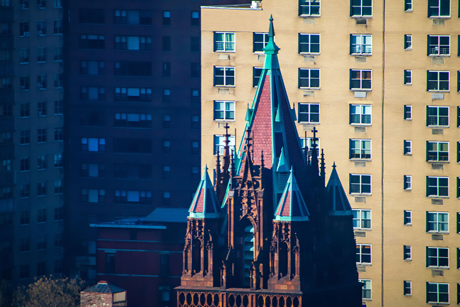A church located in downtown New York City