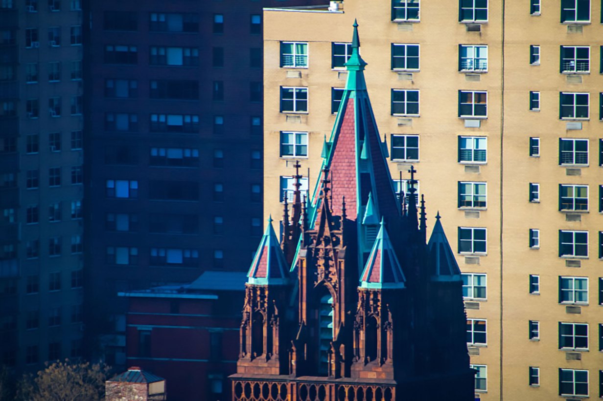 A church located in downtown New York City