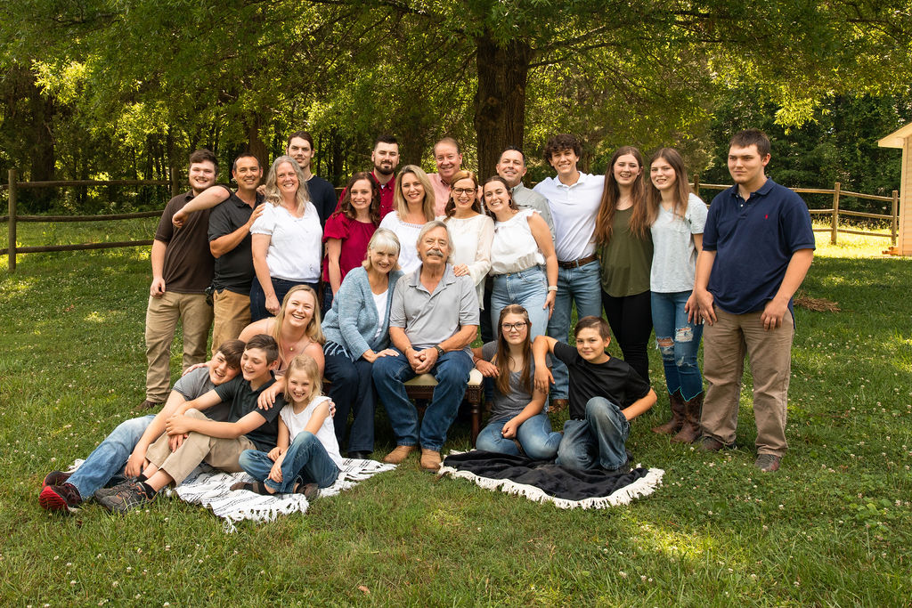 picture of a large family