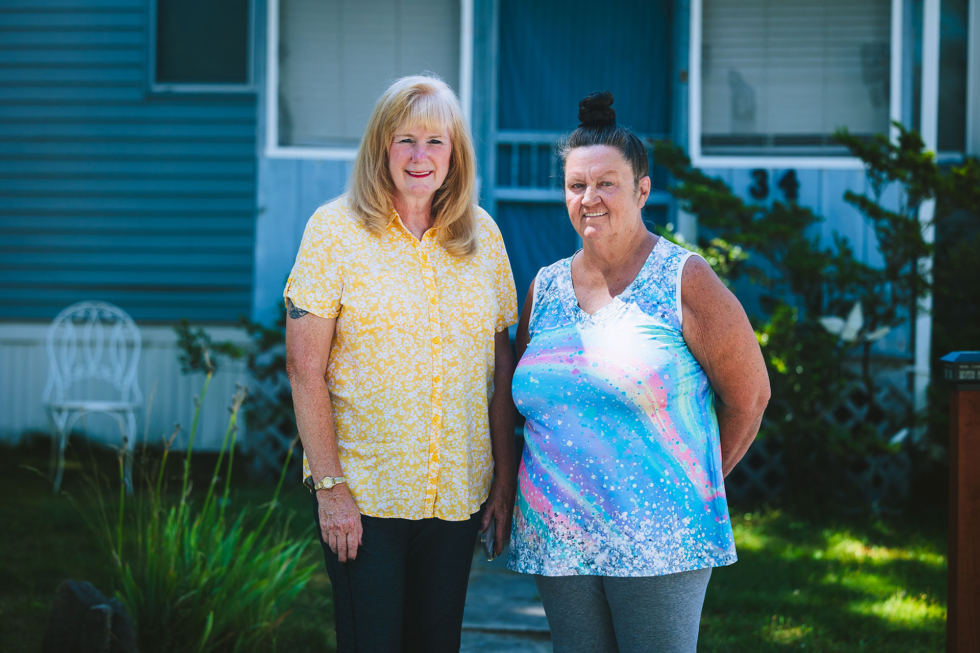 Pam Rothgaber (left) and Cherie Daniels (right) who both serve on the Friendship Drive Cooperative. Photo courtesy of Steve Osemwenkhae, Federal Reserve Bank of Boston