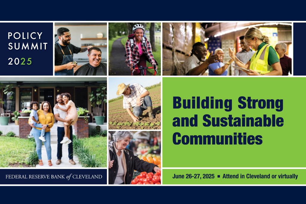 graphical image promoting the 2025 Policy Summit on building strong and sustainable communities