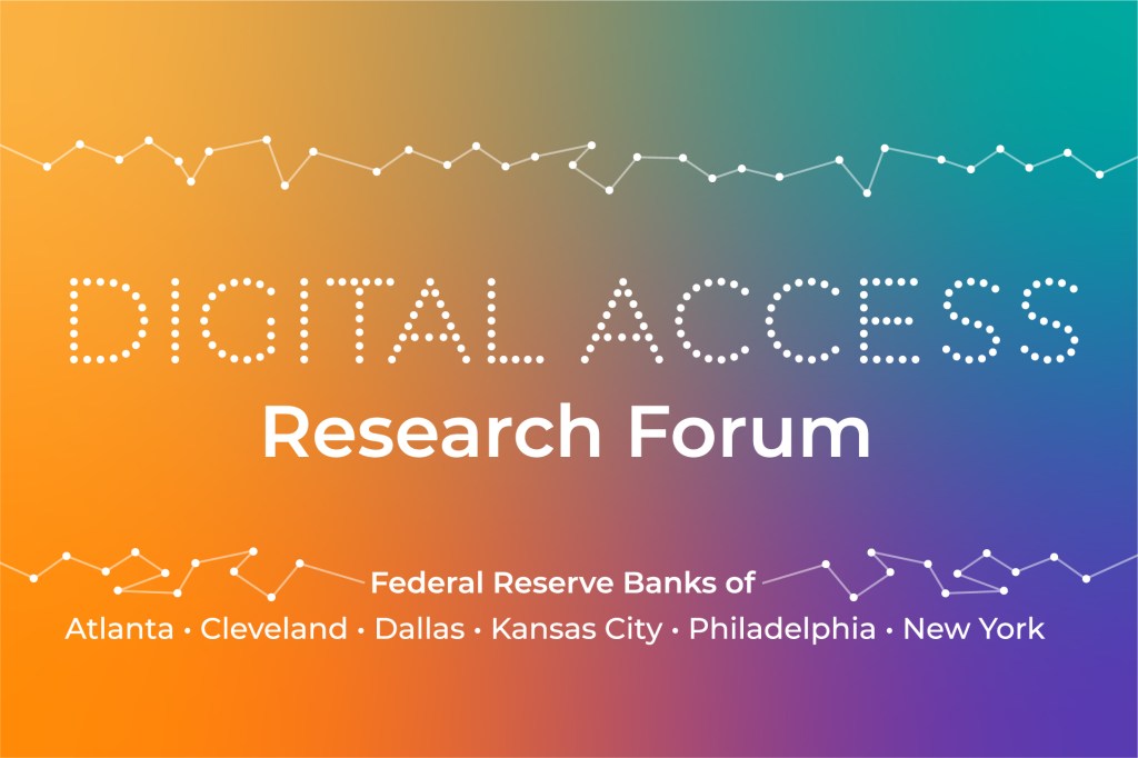 Graphic image that has the words "digital access research forum"