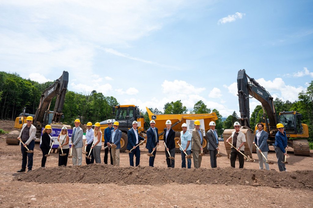 Breaking ground for the Cold Spring Apartments project in Tannersville, New York.