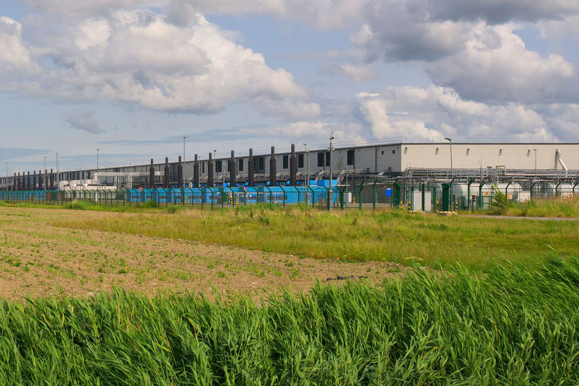 Data center located in a rural community