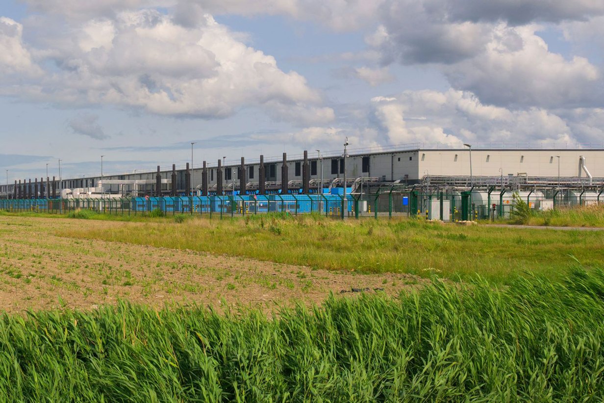 Data center located in a rural community