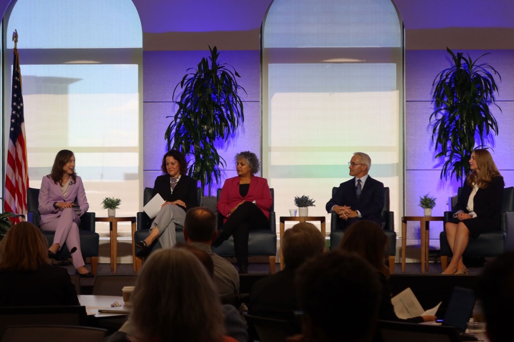 A group of panelist at the recent Small Business Symposium hosted at the Cleveland Fed.